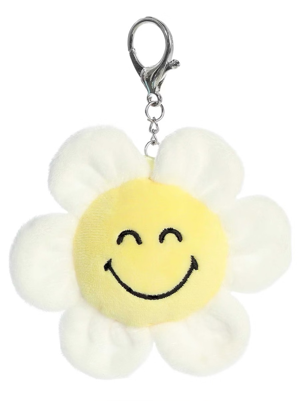 Aurora Mini Daze Clip-On SMILEYWORLD Vibrant Stuffed Animal Yellow 3.5"